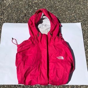 Pink north face windbreaker